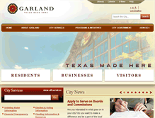 Tablet Screenshot of garlandtx.gov